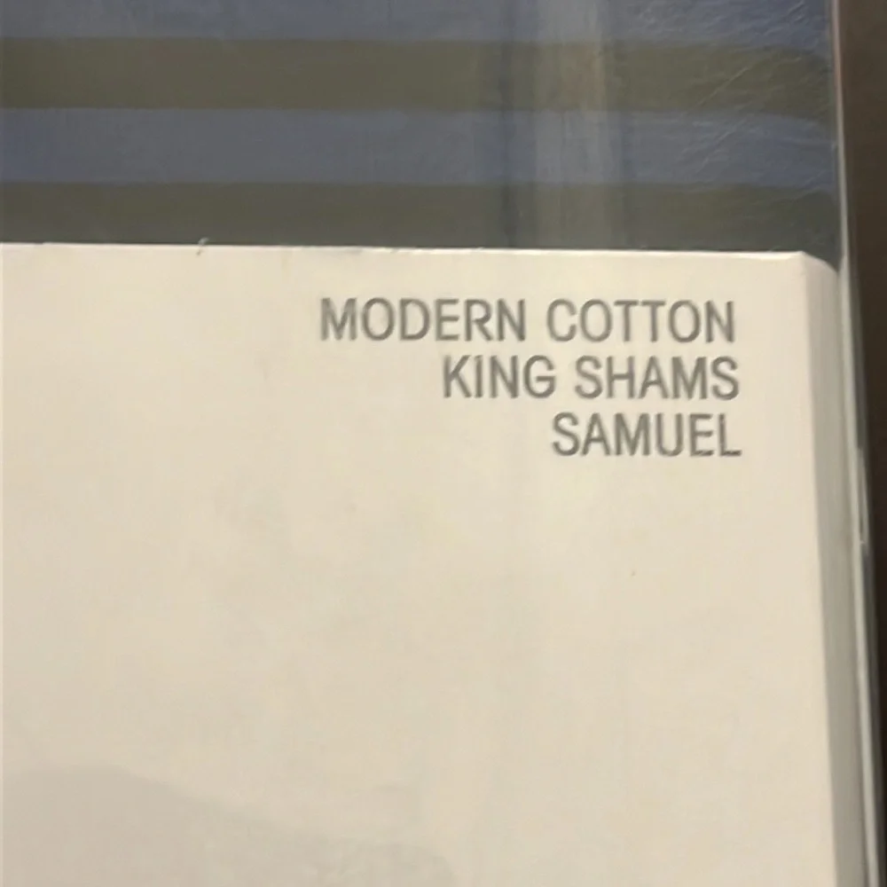 Calvin Klein Samuel Modern Cotton King Pillow Shams cobalt pink new 2 per pack